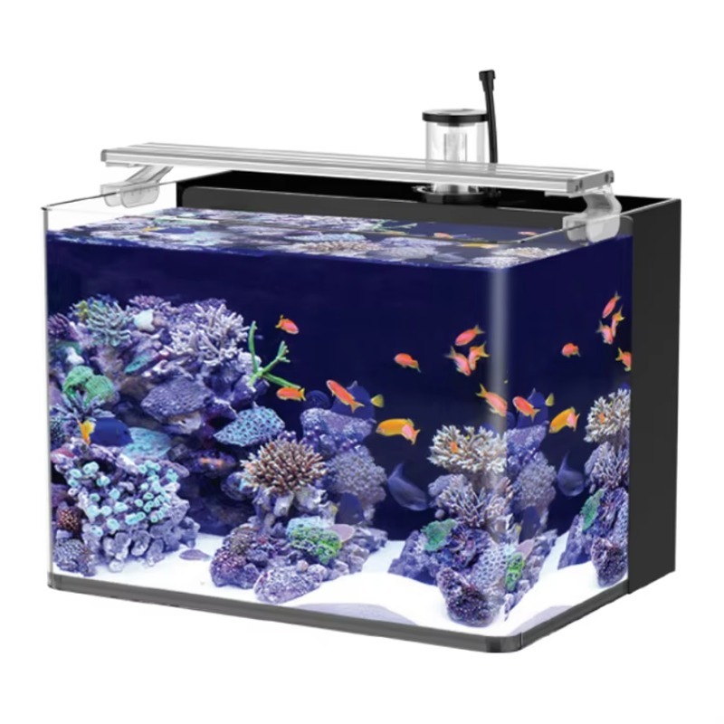 Marine Aquarium All In One - Gebogen zoutwater aquarium voor visjes, geschikt